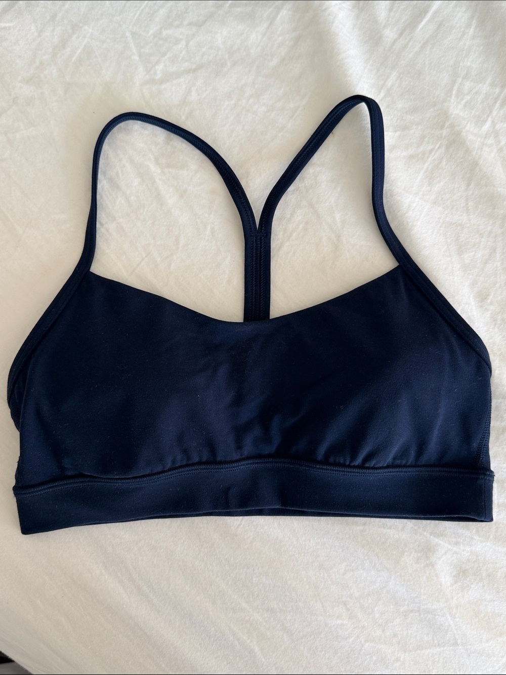 Lululemon Flow Y Sports Bra in Navy